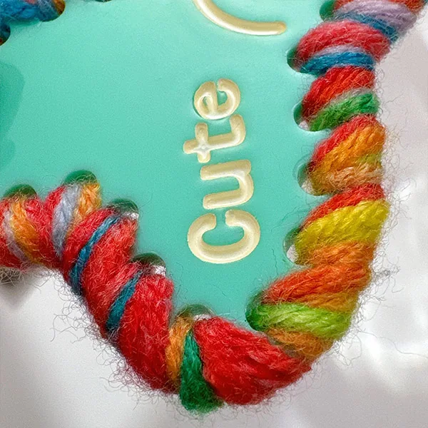 Macaron braided bow acetate hair clip view 3